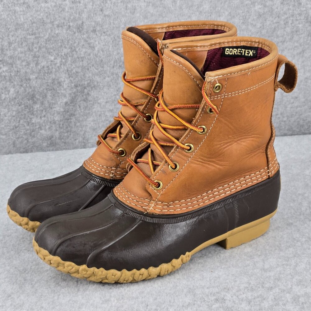 Vintage LL Bean Boots Mens 8 M Gore-tex GTX Rain Duck Lined Insulated USA